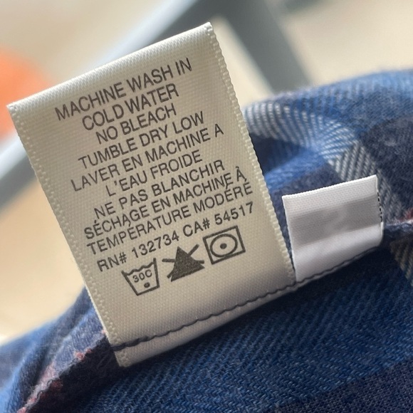 Anthropologie Cloth & Stone Aurora Plaid Button Down Red Blue small style B2808 - Picture 5 of 12